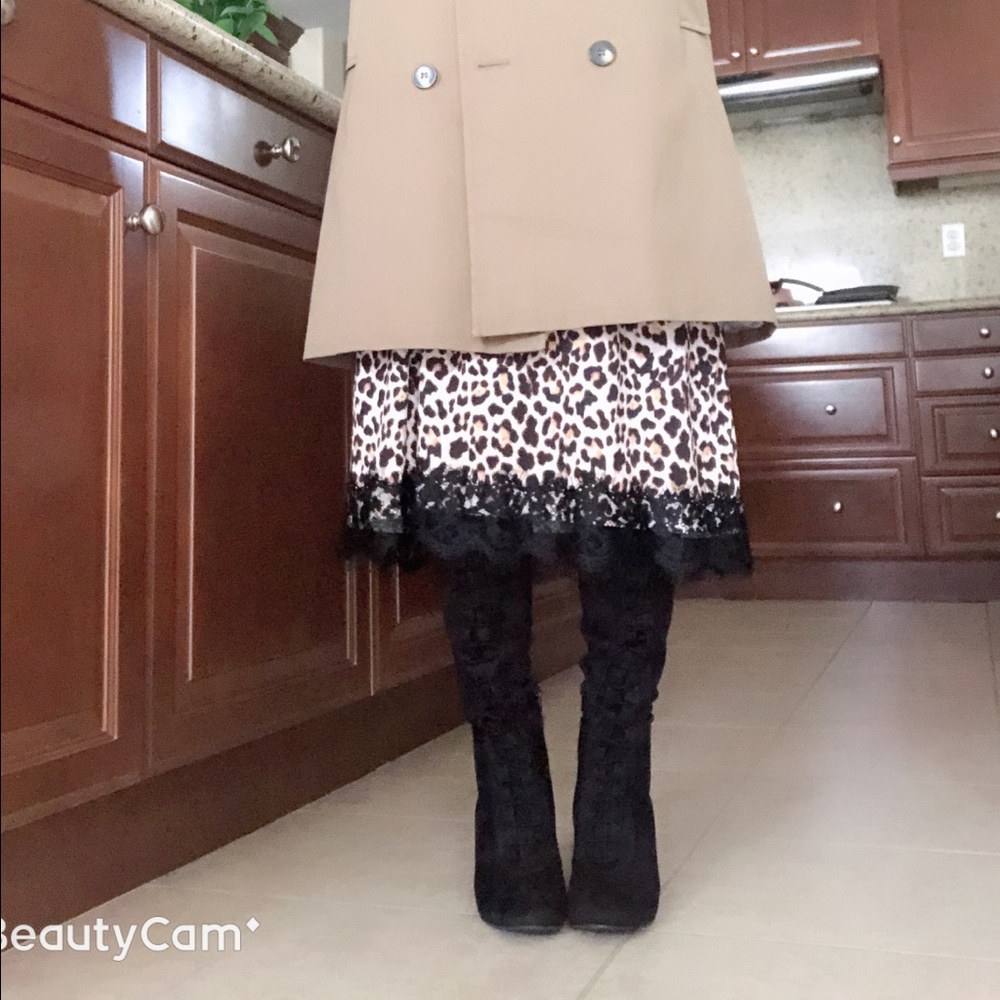 miso-taupe stretch Micro suede over knee boots - Picture 7 of 7